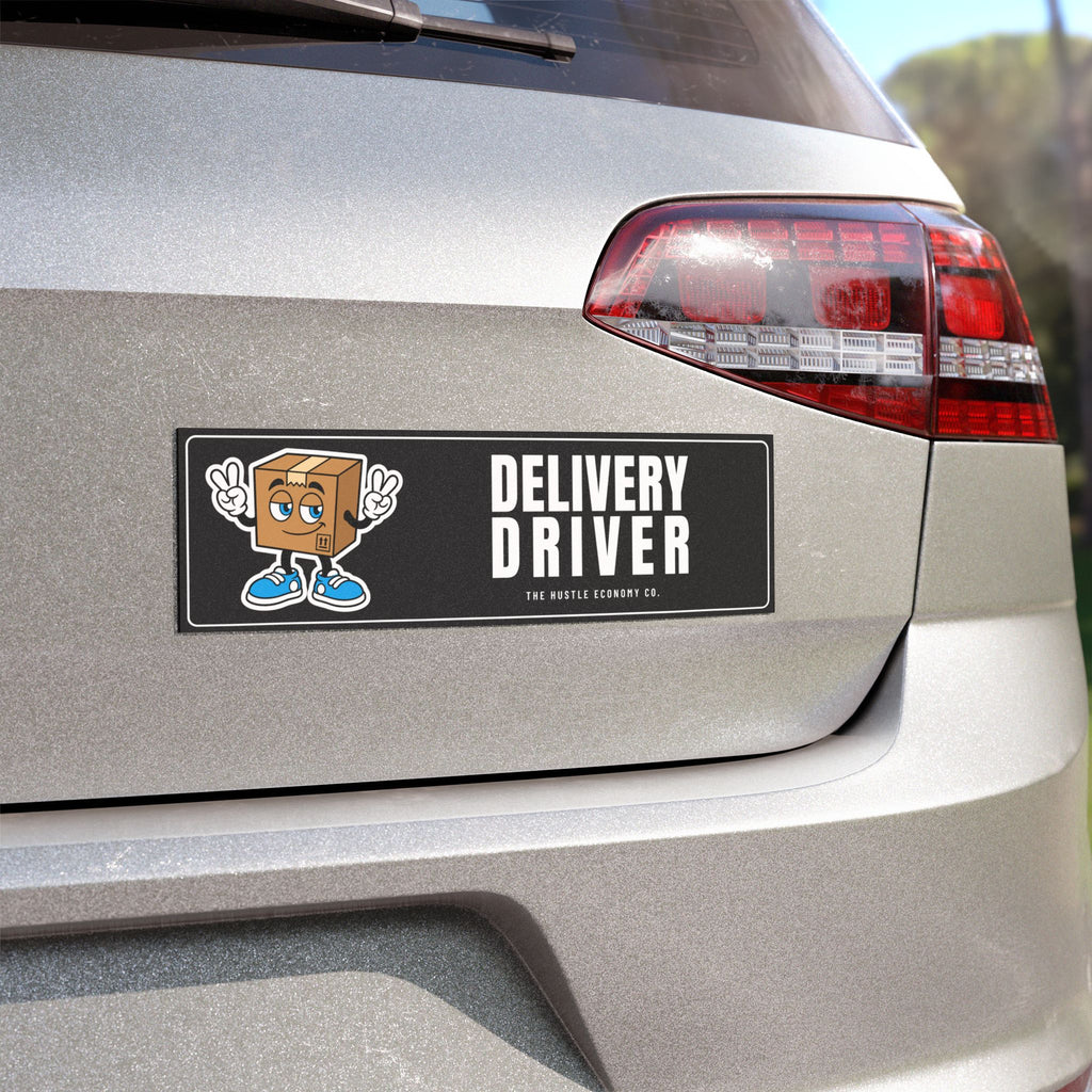 Delivery Driver Car Magnet | Peace Sign Package Bumper Magnet