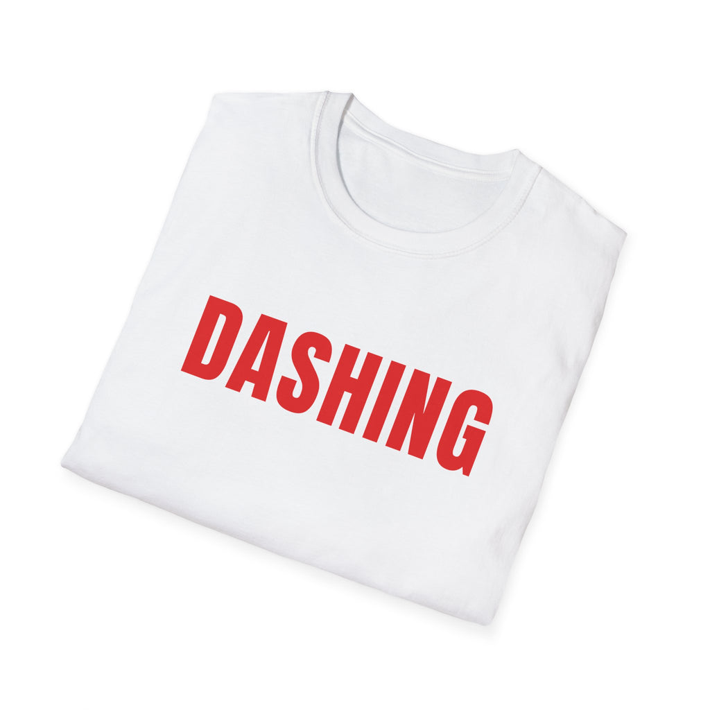 Dashing Tee | Red Letter Food Delivery Driver T-Shirt (Black or White)