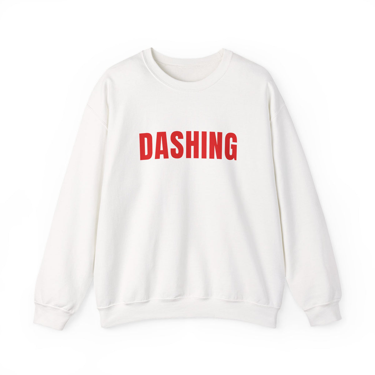 Dashing Crewneck | Red Letter Food Delivery Driver Sweatshirt (Black or White)
