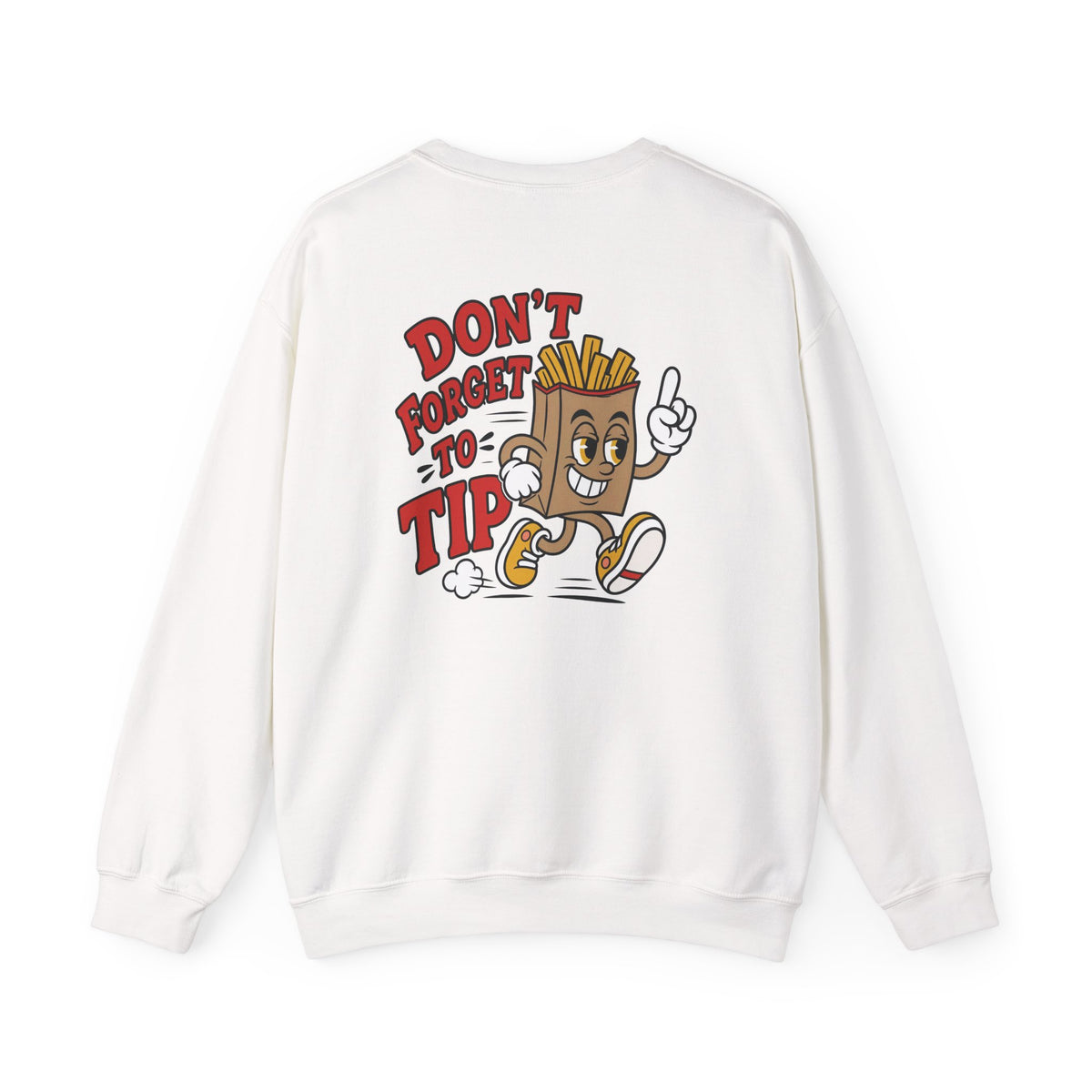 Delivery Crewneck | Don't Forget to Tip Back Print Gig Driver Sweatshirt