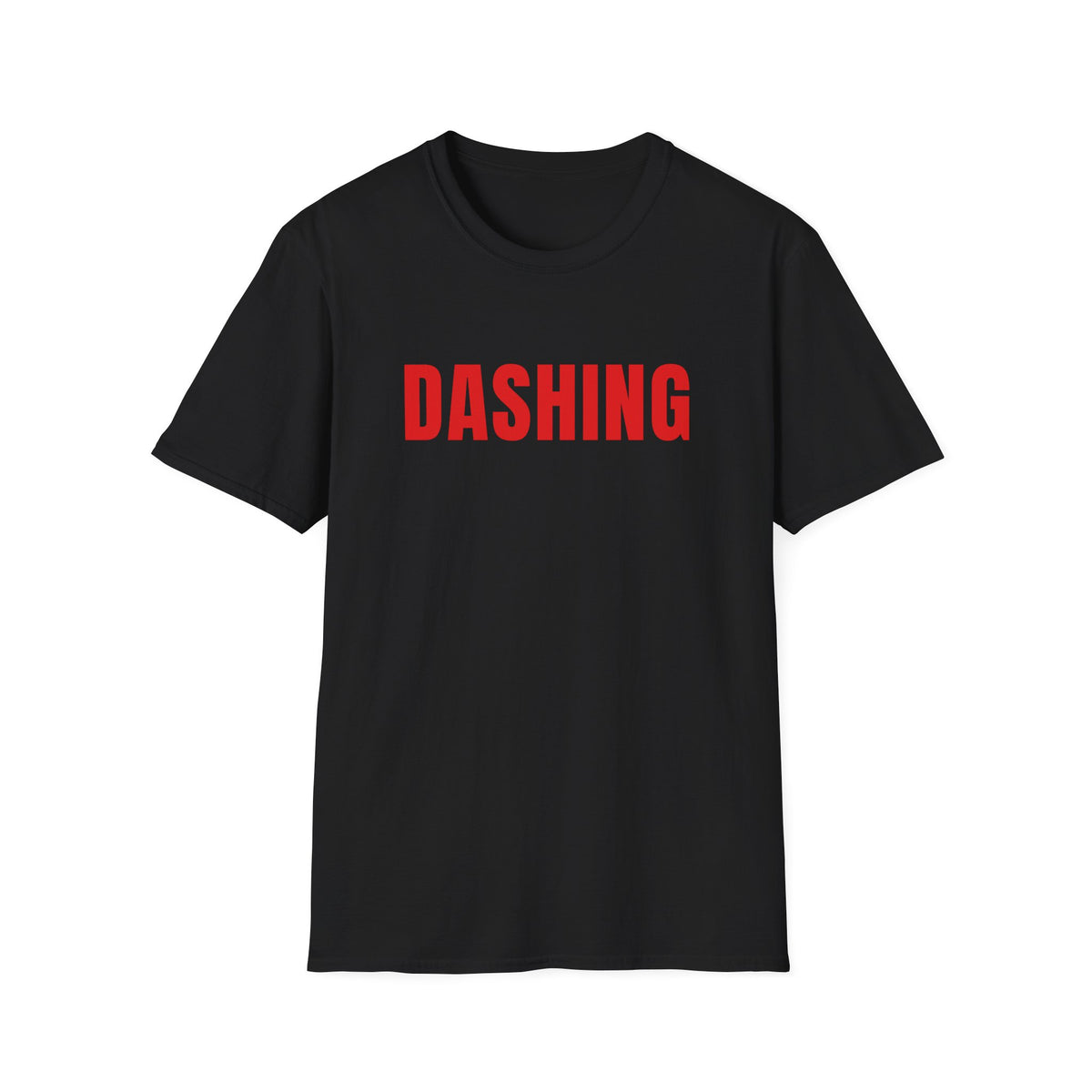Dashing Tee | Red Letter Food Delivery Driver T-Shirt (Black or White)