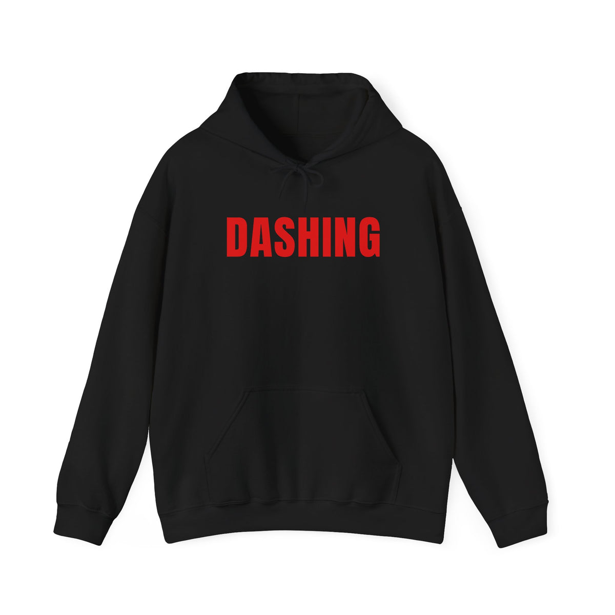 Dashing Hoodie | Red Letter Food Delivery Driver Pullover (Black or White)