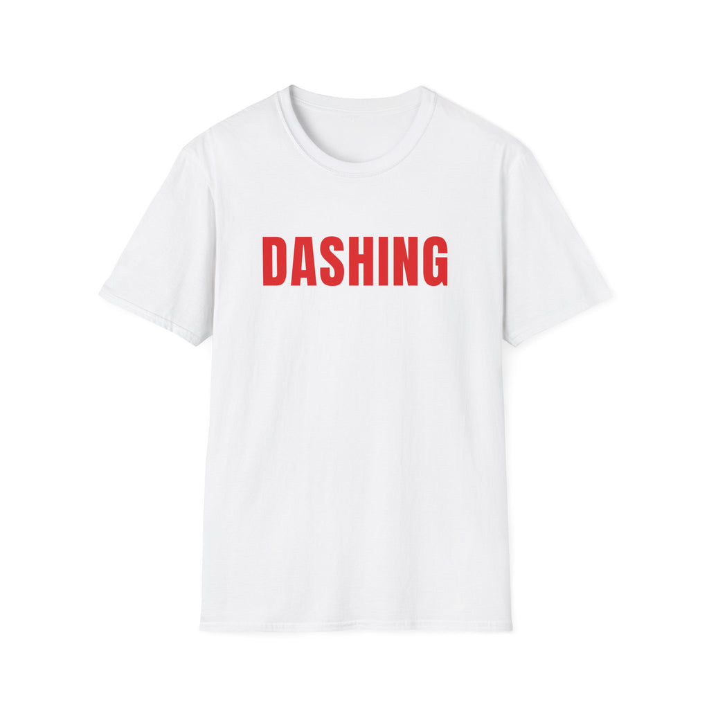 Dashing Tee | Red Letter Food Delivery Driver T-Shirt (Black or White)