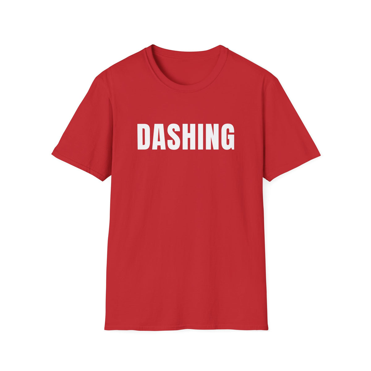 Dashing Tee | Red Block Letter Food Delivery Driver T-Shirt