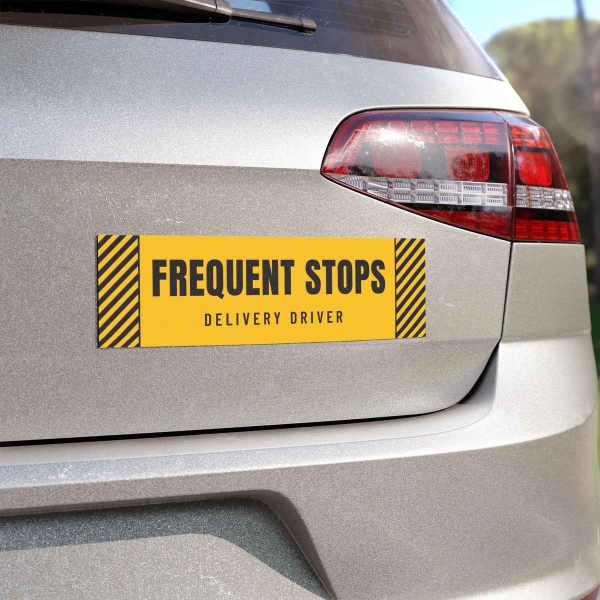 Frequent Stops Car Magnet | Delivery Driver Bumper Magnet 10x3