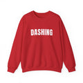 Dashing Crewneck | Red Block Letter Food Delivery Driver Sweatshirt