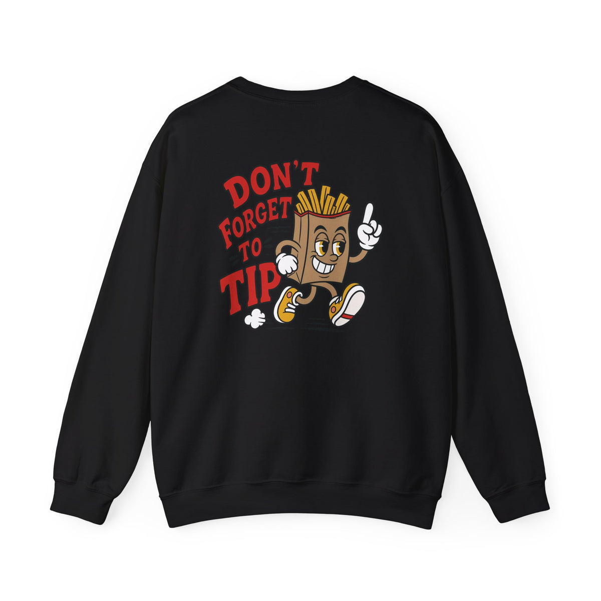 Delivery Crewneck | Don't Forget to Tip Back Print Gig Driver Sweatshirt