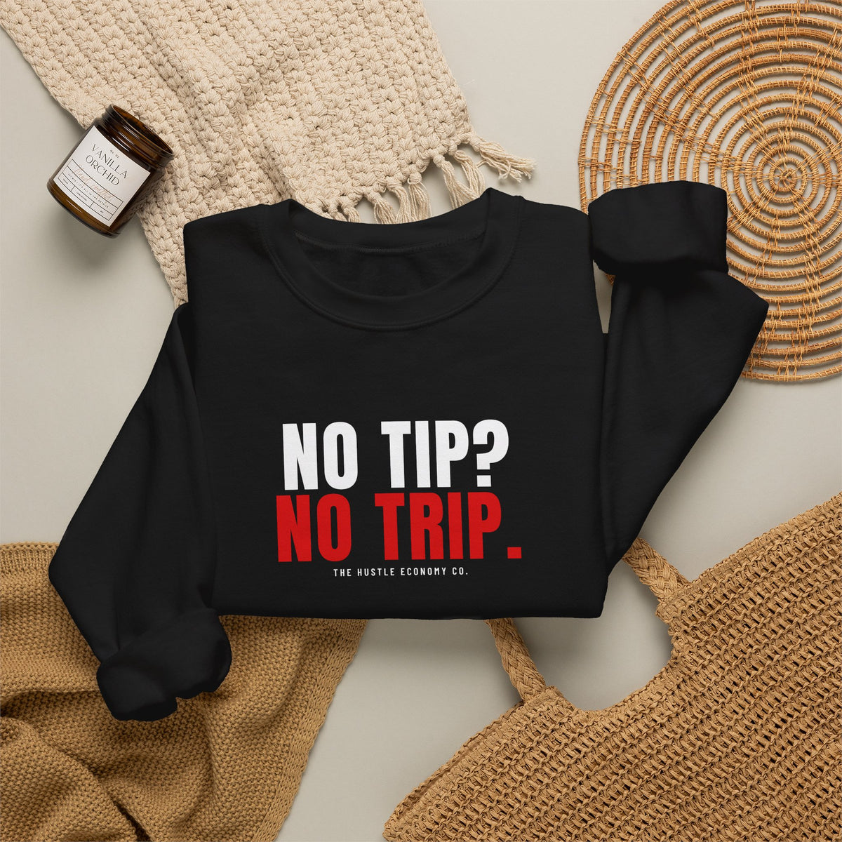 No Tip? No Trip. Crewneck | Funny Delivery Driver Sweatshirt