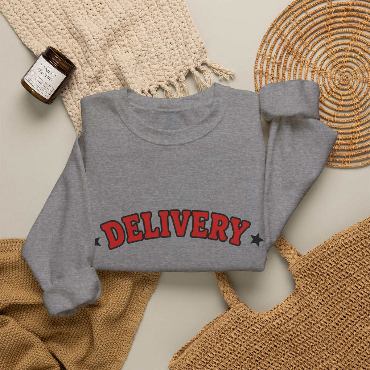 Delivery Crewneck | Don't Forget to Tip Back Print Gig Driver Sweatshirt