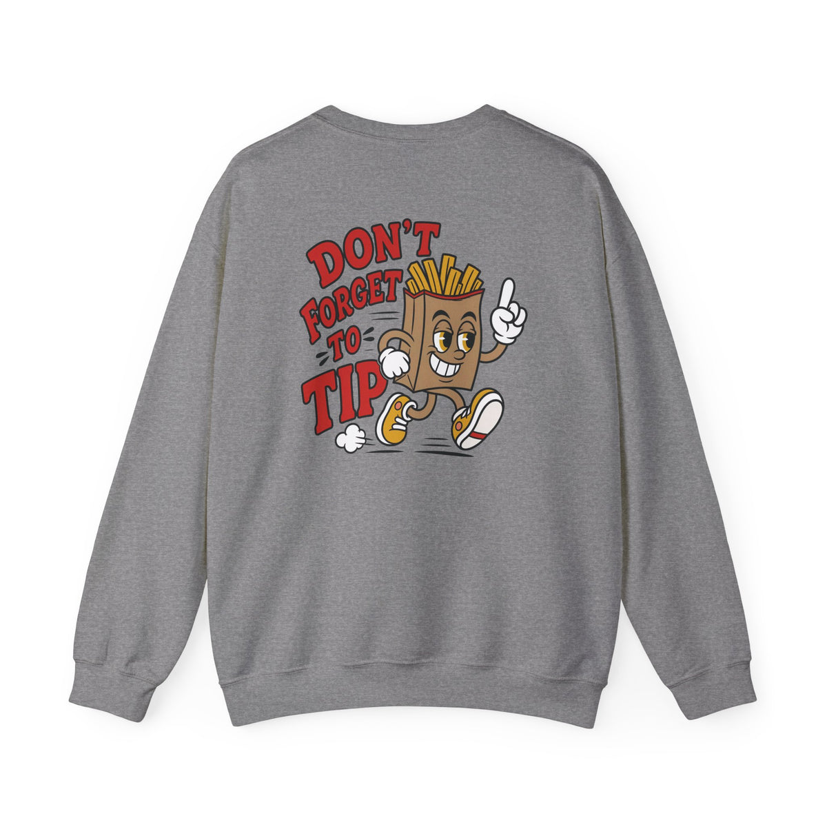Delivery Crewneck | Don't Forget to Tip Back Print Gig Driver Sweatshirt