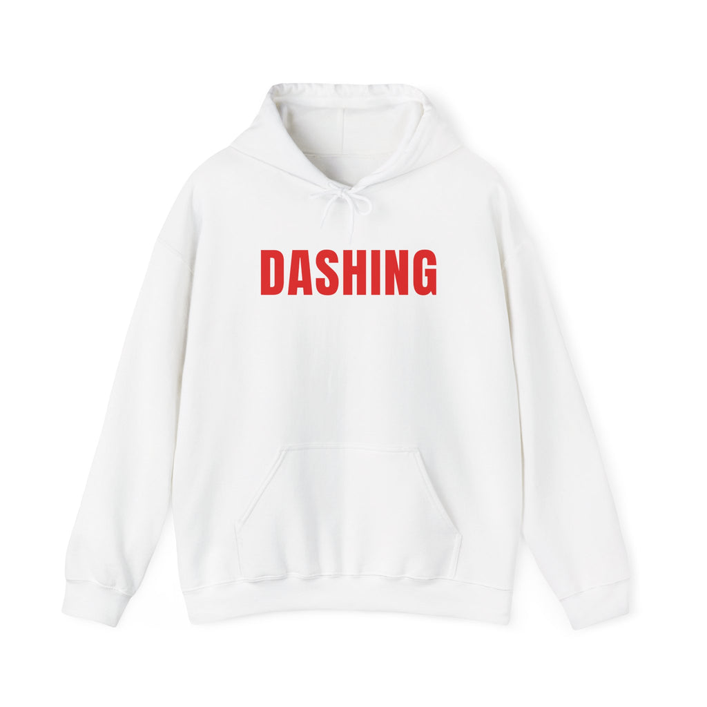 Dashing Hoodie | Red Letter Food Delivery Driver Pullover (Black or White)