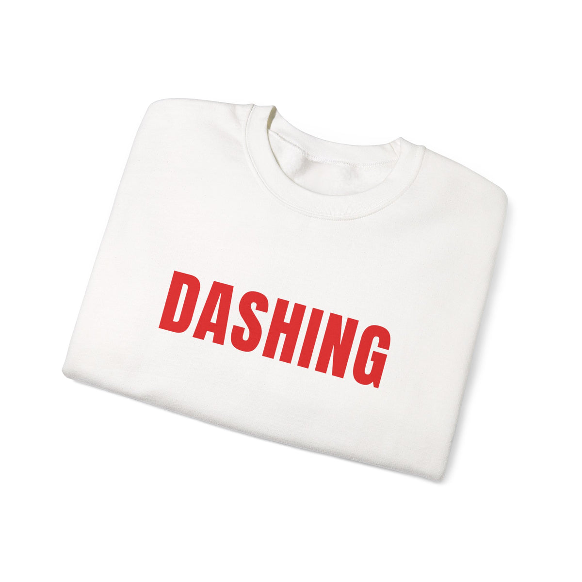 Dashing Crewneck | Red Letter Food Delivery Driver Sweatshirt (Black or White)