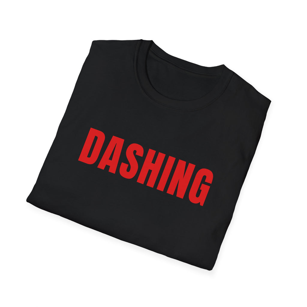 Dashing Tee | Red Letter Food Delivery Driver T-Shirt (Black or White)