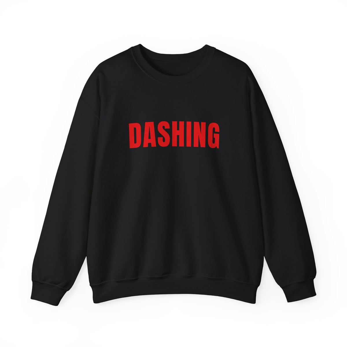 Dashing Crewneck | Red Letter Food Delivery Driver Sweatshirt (Black or White)
