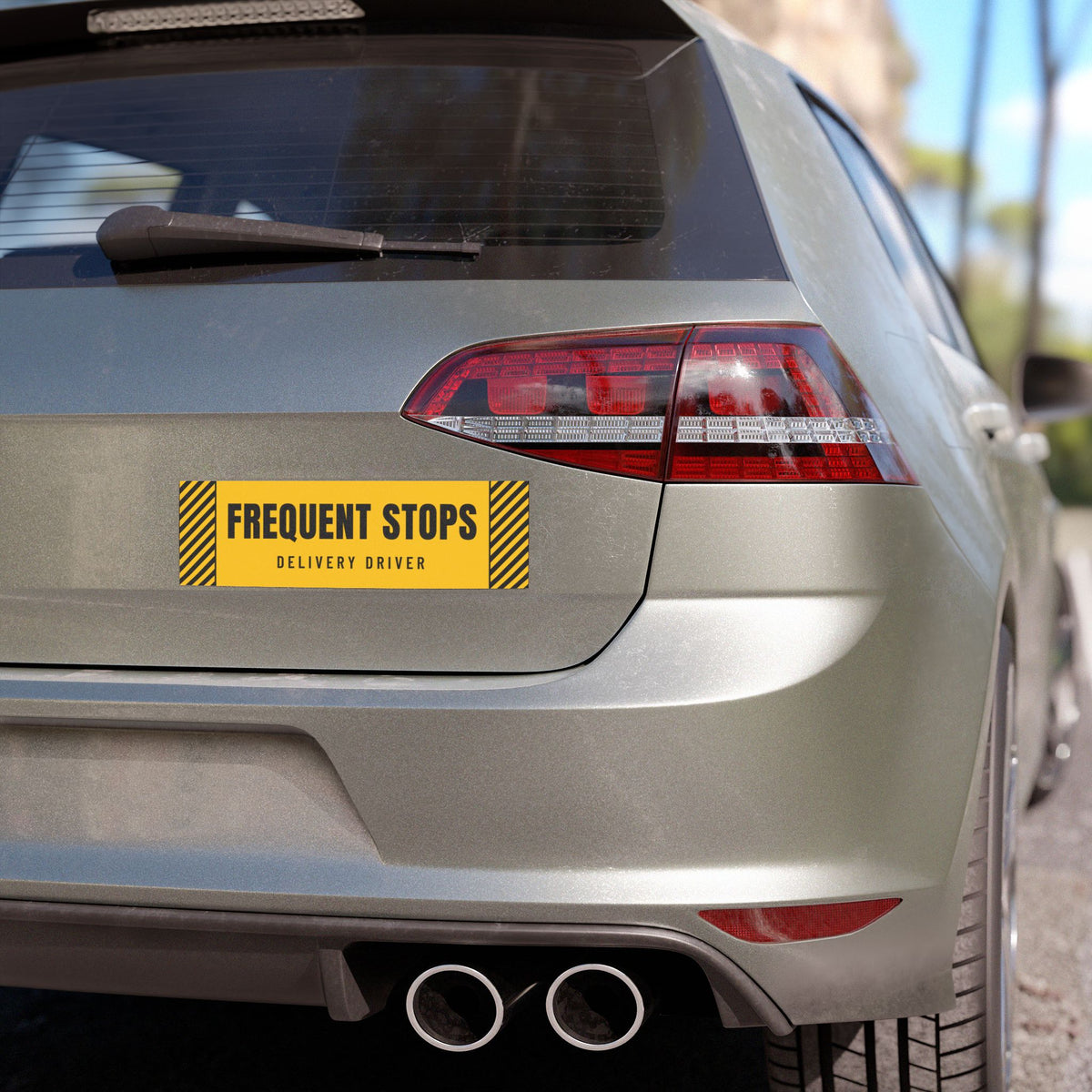 Frequent Stops Car Magnet | Delivery Driver Bumper Magnet 10x3