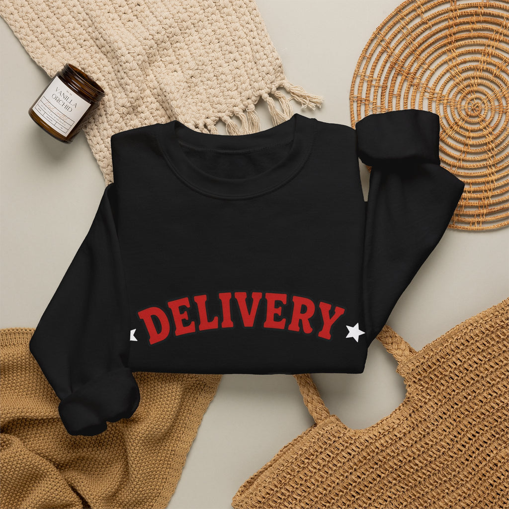 Delivery Crewneck | Don't Forget to Tip Back Print Gig Driver Sweatshirt